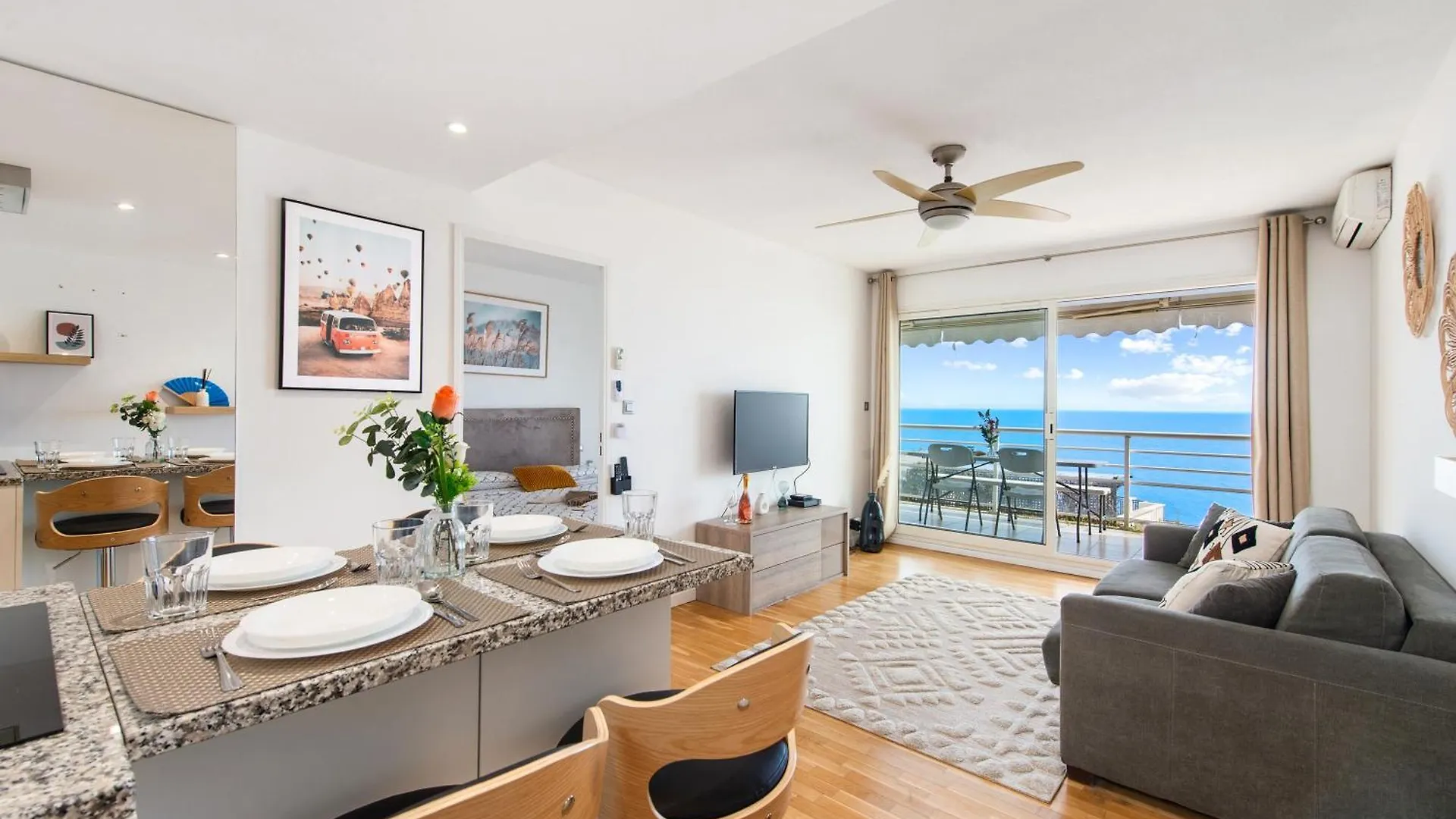 Villa Florentine III - Somptueux Deux Pieces Monaco - Vue Mer - Parking بوزولي